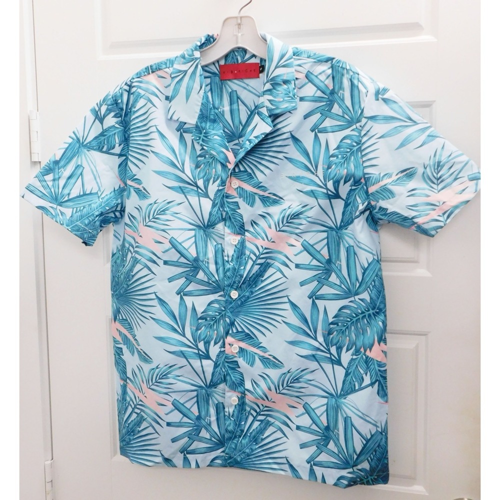 VIE+RICHE PARIS‎ Hawaiian Print Button Down Shirt sz M